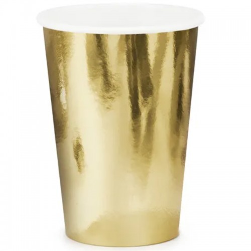 Copos Dourado Metálico